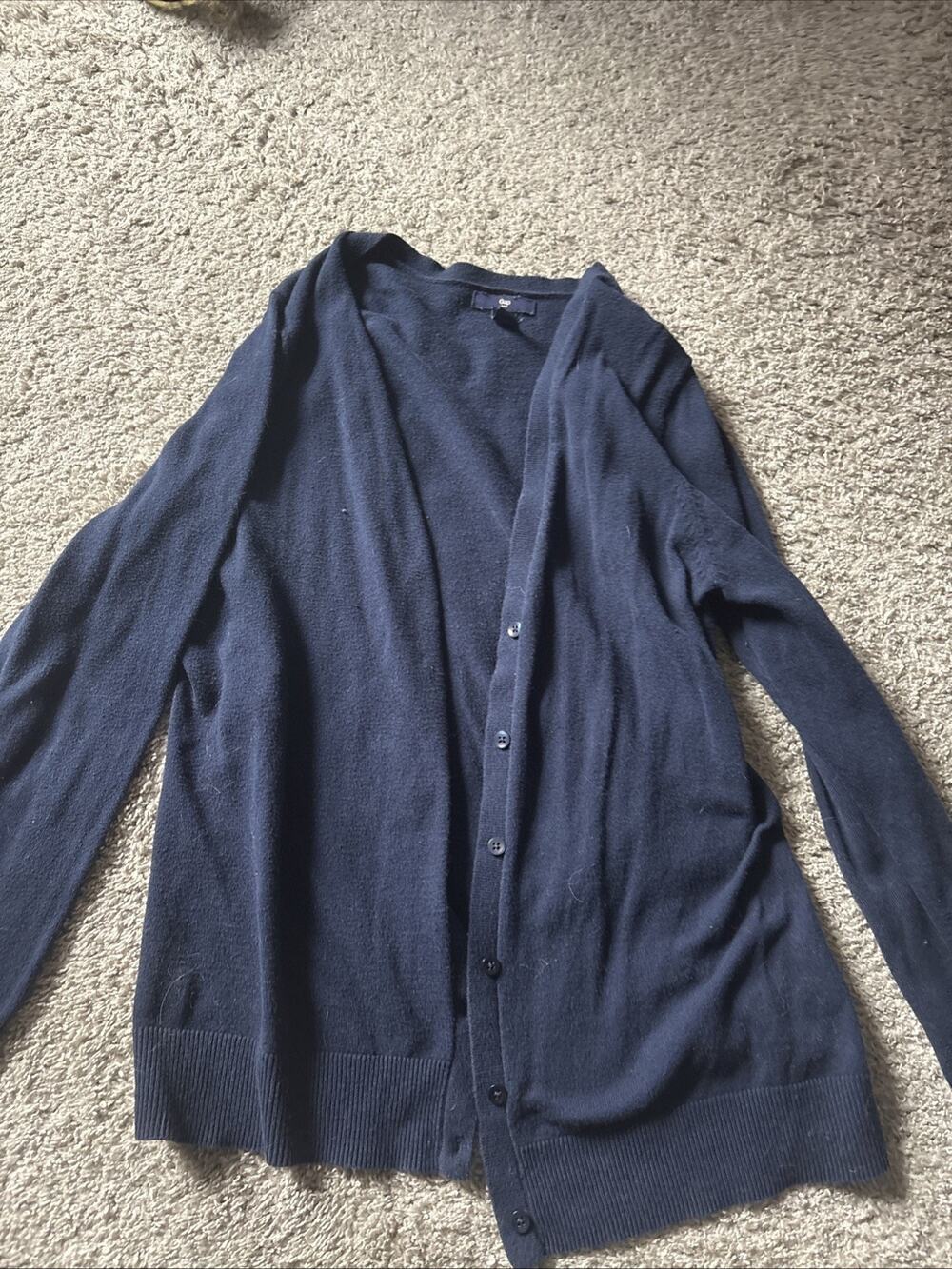 Gap Women's Navy Blue Cardigan, Size Large